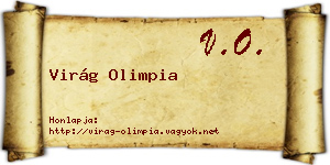 Virág Olimpia névjegykártya