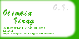 olimpia virag business card