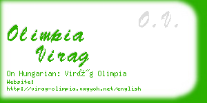 olimpia virag business card